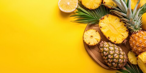 Tropical Pineapple Paradise Banner