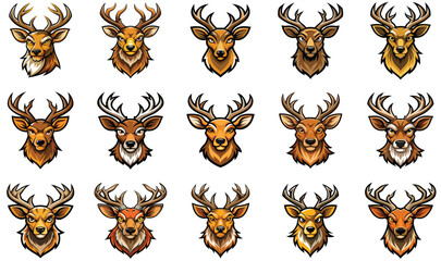 Fototapeta premium Set of Energetic and Playful Animal Mascot for Branding and Sports