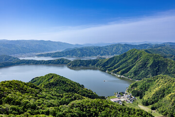 Fototapeta premium 梅丈岳から望む三方五湖