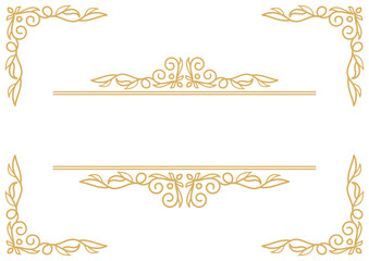 Vintage ornamental frame and border design.