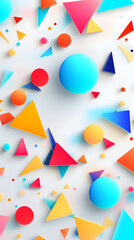 colorful geometric shapes design pattern geometric shapes design poster background