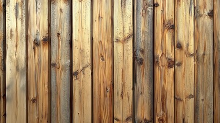Fototapeta premium Wooden fence panels arranged in a natural pattern showcasing different textures and shades