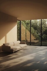 Modern interior design. 3D concept