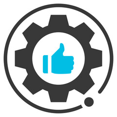 Fine Tuning Glyph Blue Grey Icon