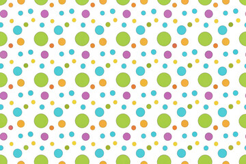 Colorful polka dot pattern background. (1)