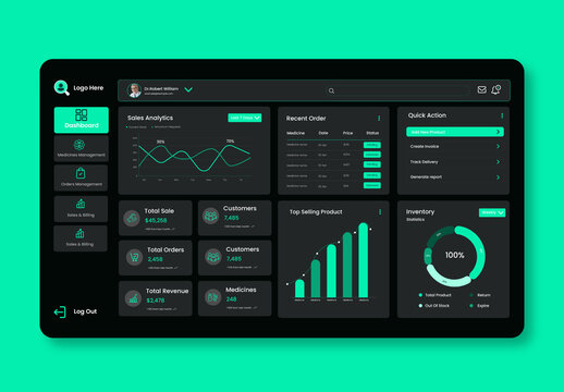 Pharmacy Management Admin Dashboard