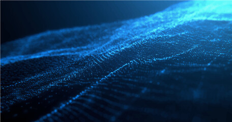 abstract technology particles lines mesh background