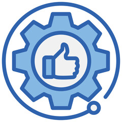 Fine Tuning Blue White Icon