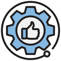 Obraz premium Fine Tuning Blue Black Icon