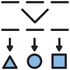 Part Of Speech Tagging Blue Black Icon