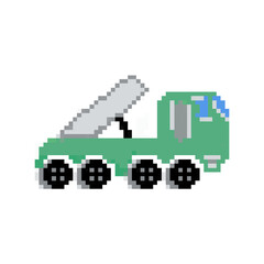 Obraz premium Rocket launcher on truck.