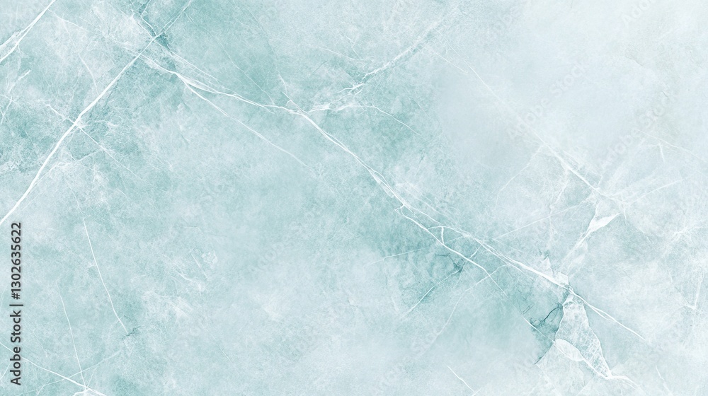 Aufkleber soft teal marble texture with subtle veins and elegant patterns