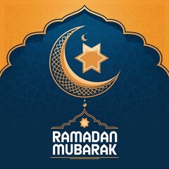 Ramadan Mubarak Poster Design (AI)