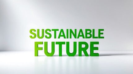 Sustainability message emphasizing the importance of a future-focused approach