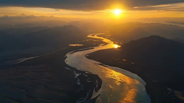 Magnificent aerial photography of river landforms [4K]