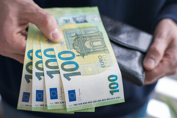 Payment in European currency, savings from your wallet.
