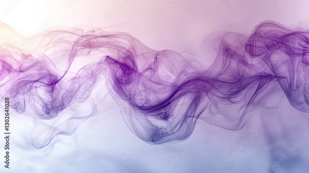Aufkleber colorful wisps of smoke blend together creating an abstract and ethereal visual effect in soft light