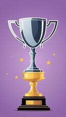 Fototapeta premium Trophy cup icon, winner cup, victory cup icon. Reward symbol sign for web and mobile.