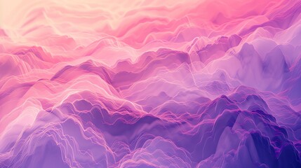 Obraz premium Abstract background with wavy lines and a gradient of colors from blue to orange.