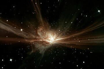 Obraz premium Mystical distant galaxy in minimalist cosmic scene for space exploration design