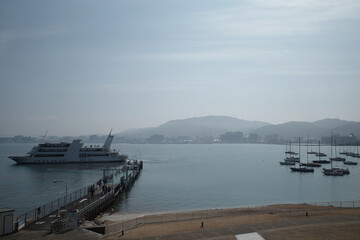 At the lakeside waiting for spring Looking into the warmth