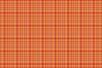 Red and white brawn plaid well pattern design for textile and fashion projects