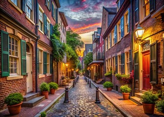 Historic Elfreth's Alley, Philadelphia: Urban Exploration Photography