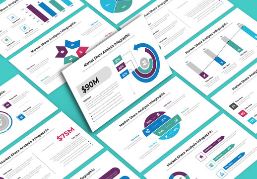 Market Share Analysis Infographic Layout