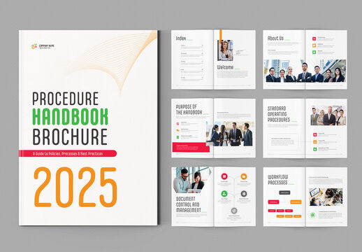 Procedure Handbook Brochure Layout For Corporate Companies