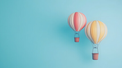 Obraz premium balloon, air, sky, hot, vector, travel, illustration, fly, hot air balloon, balloons, basket, fun, adventure, icon, transportation, color, design, flying, cloud, colorful, cartoon, flight, art, freedo