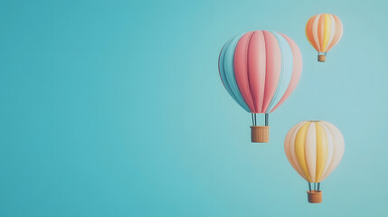 Obraz premium balloon, air, sky, hot, vector, travel, illustration, fly, hot air balloon, balloons, basket, fun, adventure, icon, transportation, color, design, flying, cloud, colorful, cartoon, flight, art, freedo