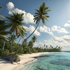 landscape tropical vacation palm summer