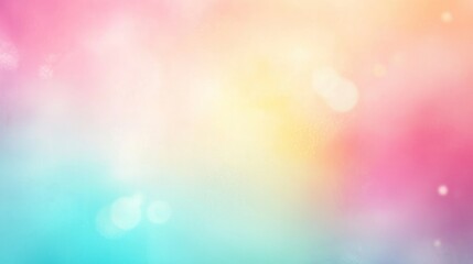 Naklejka premium Soft Pastel Color Gradient Background with Dreamy Bokeh Effect