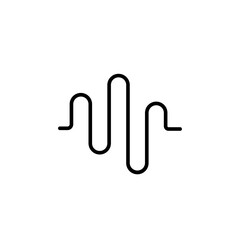 Obraz premium waveform line icon