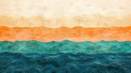 Fototapeta premium Textured Waves in Earthy Tones with Soft Gradients and Layers