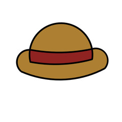 cowboy hat isolated on white