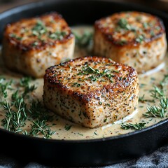 Pan-Seared Tuna in Creamy Sauce