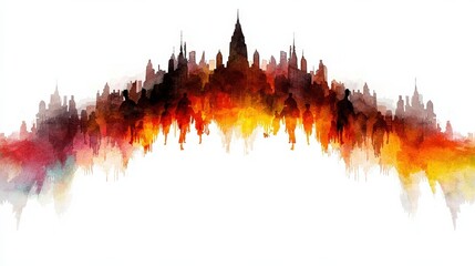 Celebrating Diversity and Inclusion Through Artistic Expression Urban Landscape Digital Art Vibrant Colors Abstract Viewpoint Community Identity Concept