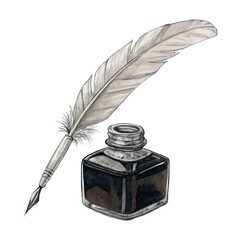 ink pen and ink