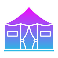 Fototapeta premium Tent Icon