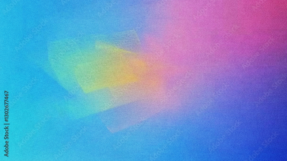 Poster Vibrant Abstract Background with Colorful Gradients of Blue, Pink, Yellow, and Purple for Modern Design Projects with a grainy gradient abstract noise texture Background banner wallpaper backdrop