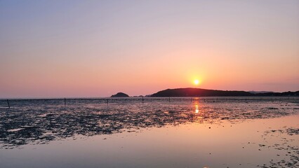 Obraz premium sunset over the sea