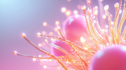 Intricate digital forms inspired by coral structures emerge in a vibrant display, showcasing luminous colors intertwining with delicate, flowing textures that evoke a sense of wonder and exploration