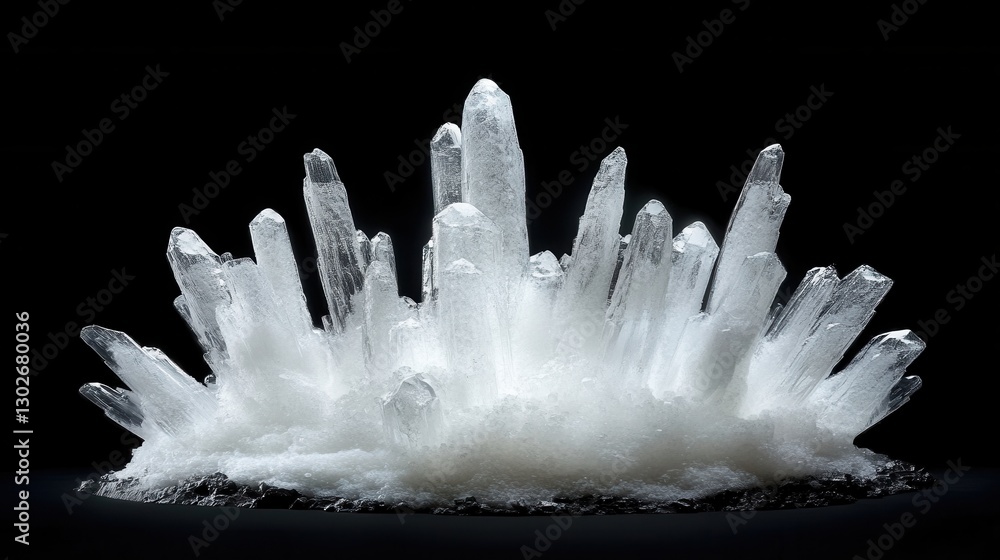 Aufkleber dynamic splash of water exploding in all directions against a black backdrop, captured in a frozen m