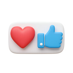 Fototapeta premium Customer Choice Badge – A Symbol of Trust with Heart and Thumbs-Up for Best Service