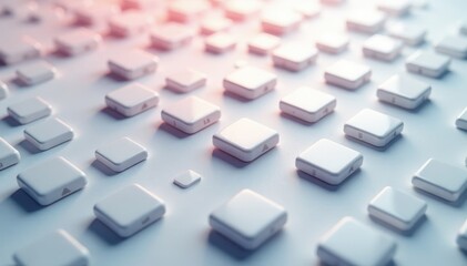 Small white squares create a subtle checkerboard effect , elegant, understated