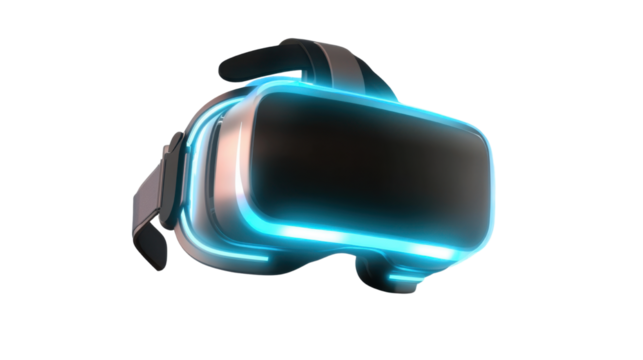 virtual reality headset isolated on white background