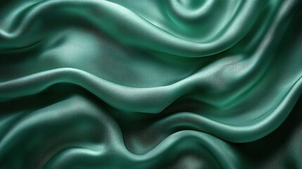Emerald green silk surface texture map pattern background