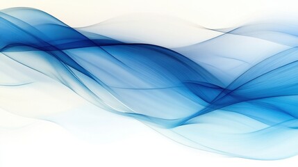Fototapeta premium Elegant and Beautiful Blue Water Arcs Frozen in Soft Gradient Background Perfect for Product Marketing and Artistic Representations