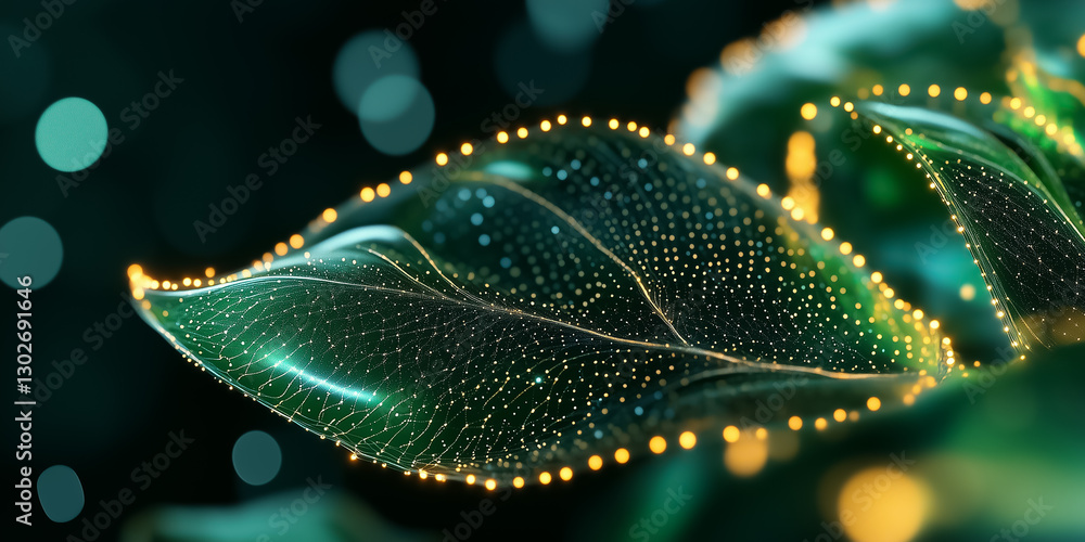 Poster vibrant digital renderings showcase intricate organic forms that mimic plant structures, illuminated